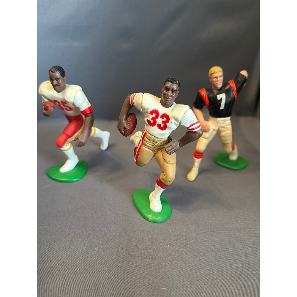 Vintage NFL Figures Lot Okoye Craig Esiason 1989 1990 SRI Football Figurines